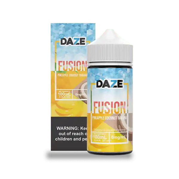 7 Daze Fusion Pineapple Coconut Banana ICED 100ml Vape Juice