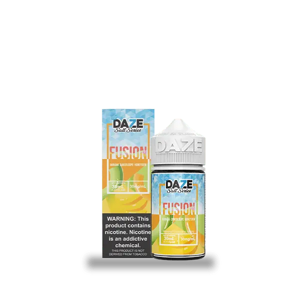 7 Daze Fusion Banana Cantaloupe Honeydew ICED 30ml Nic Salt Vape Juice