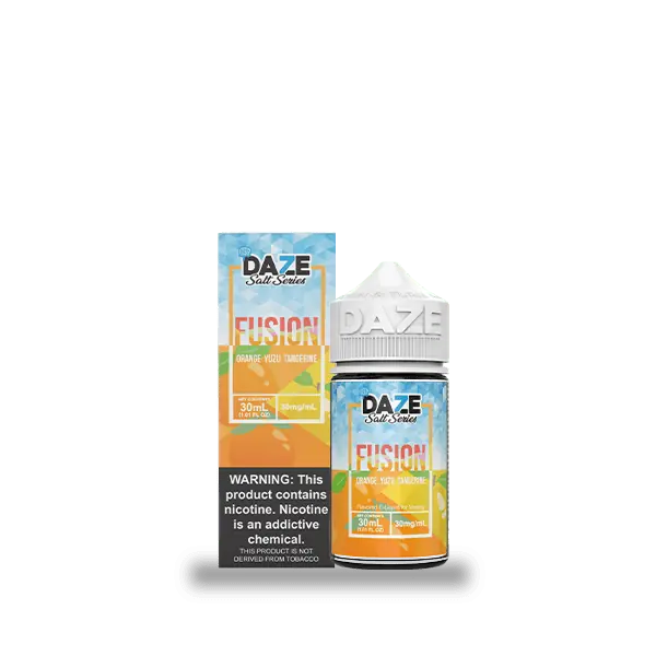 7 Daze Fusion Orange Yuzu Tangerine ICED 30ml Nic Salt Vape Juice