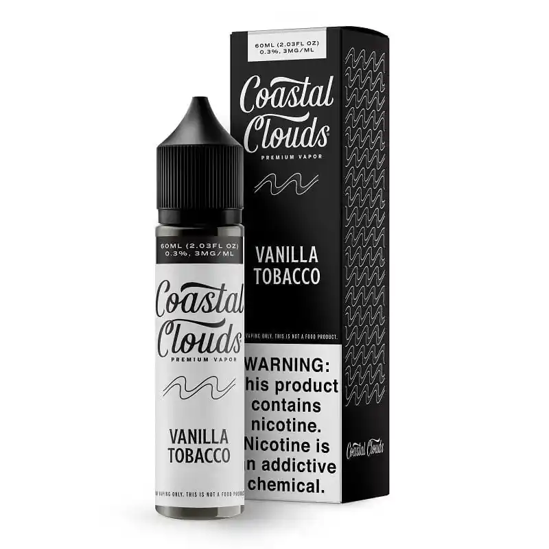 Coastal Clouds Vanilla Tobacco Vape Juice 60ml 3mg