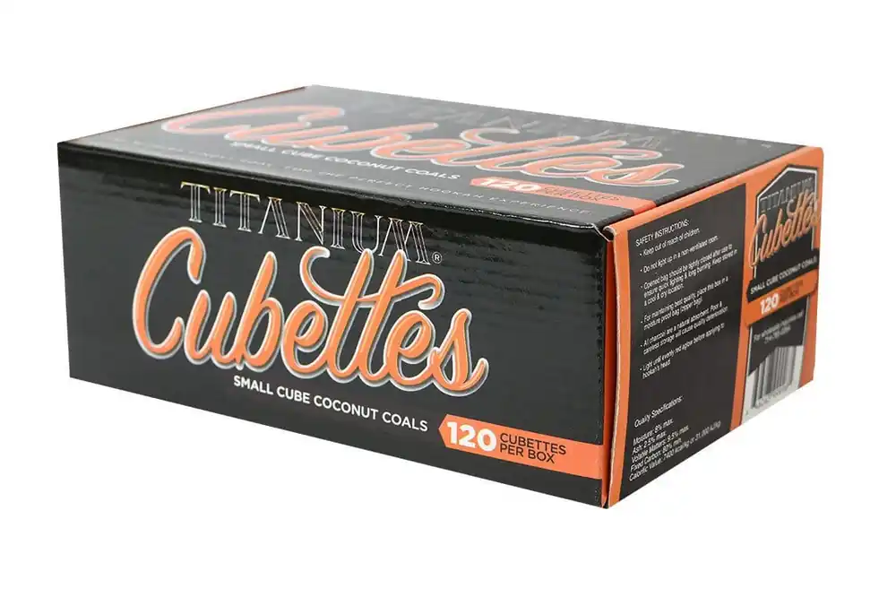 Titanium Cubettes Coconut Hookah Charcoal