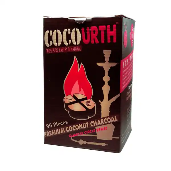 CocoUrth Quarter Circles Hookah Charcoal