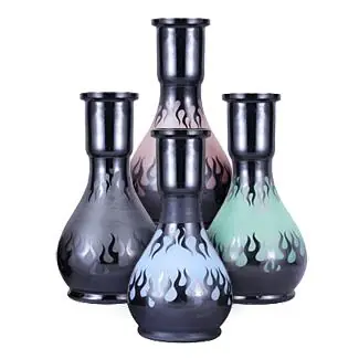 Inferno Teardrop Frosted Hookah Vase - Smoking-Hookah.com