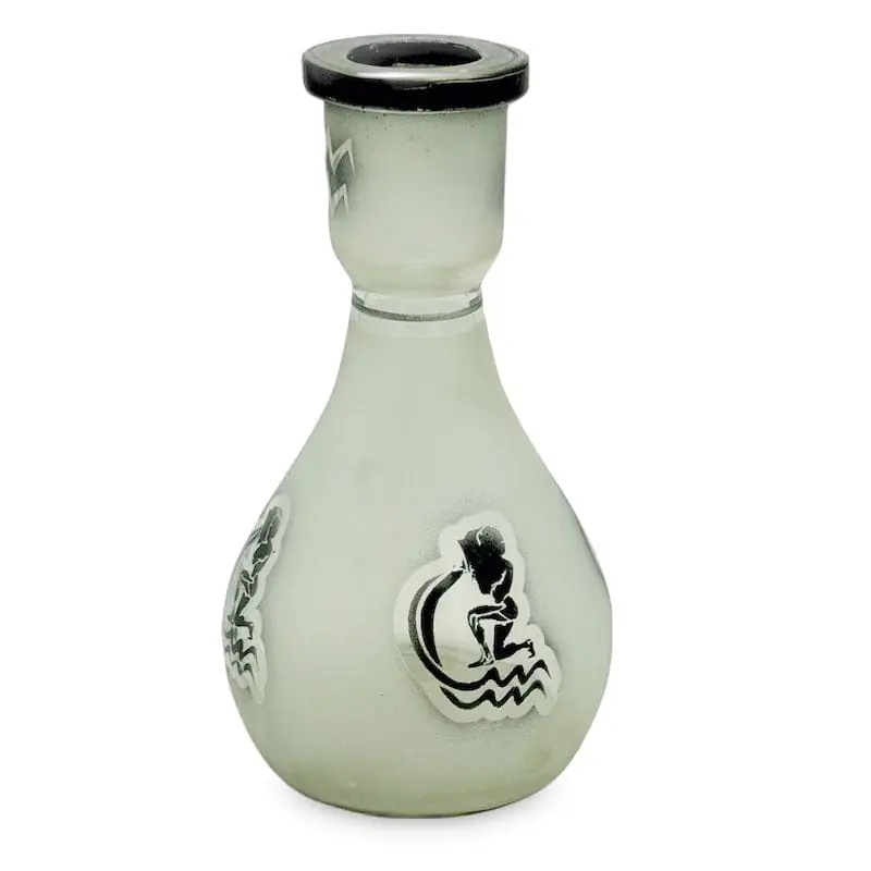 Teardrop Frosted Hookah Vase - Smoking-Hookah.com