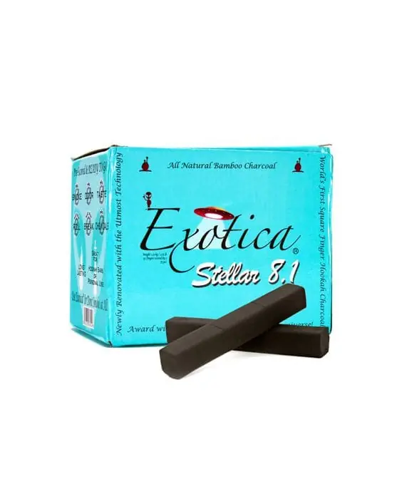 Exotica Stellar 8.1 Bamboo Hookah Charcoal