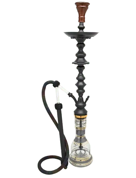 Khalil Mamoon Shareef Hookah Black 35"