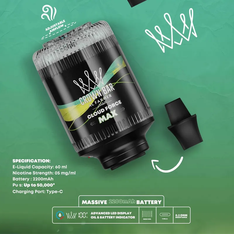 Al Fakher Cloud Force Max 50K E-Head