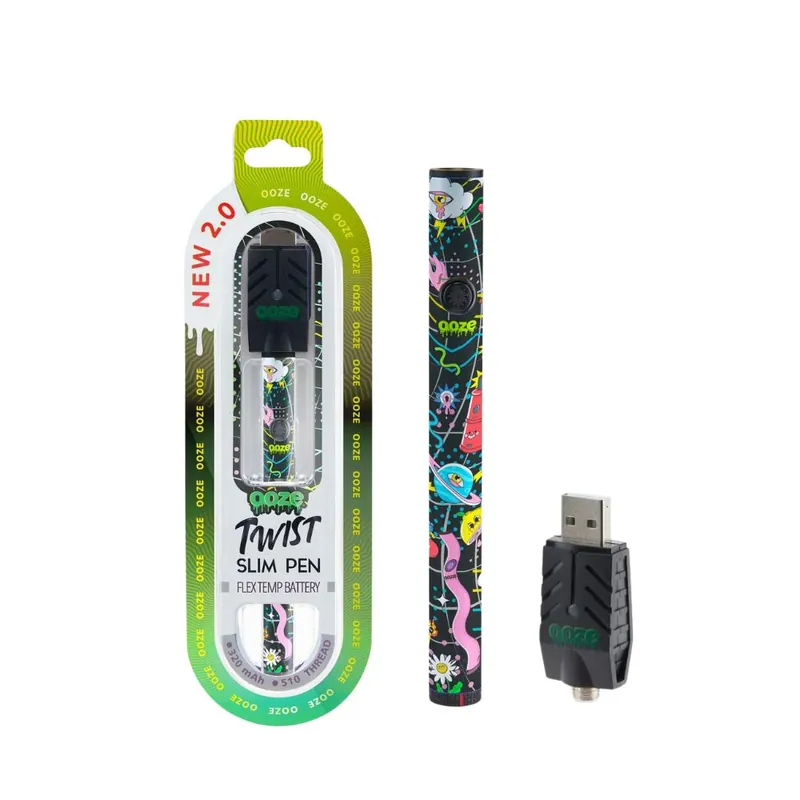 Ooze Slim Twist Pen 2.0 – 510 Thread Vape Cart Battery