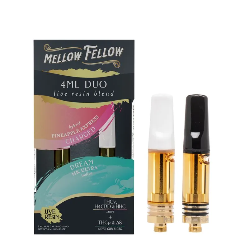 Mellow Fellow Live Resin Duos Cartridge – 4 Grams (2 carts per pack)