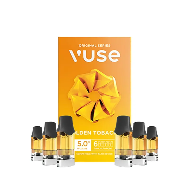 Vuse Alto Golden Tobacco Pods 5% – 6 Pack