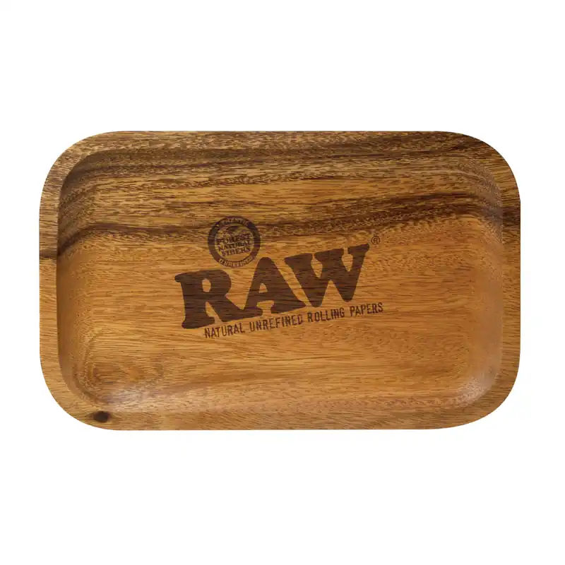 Raw Small Wood Rolling Tray