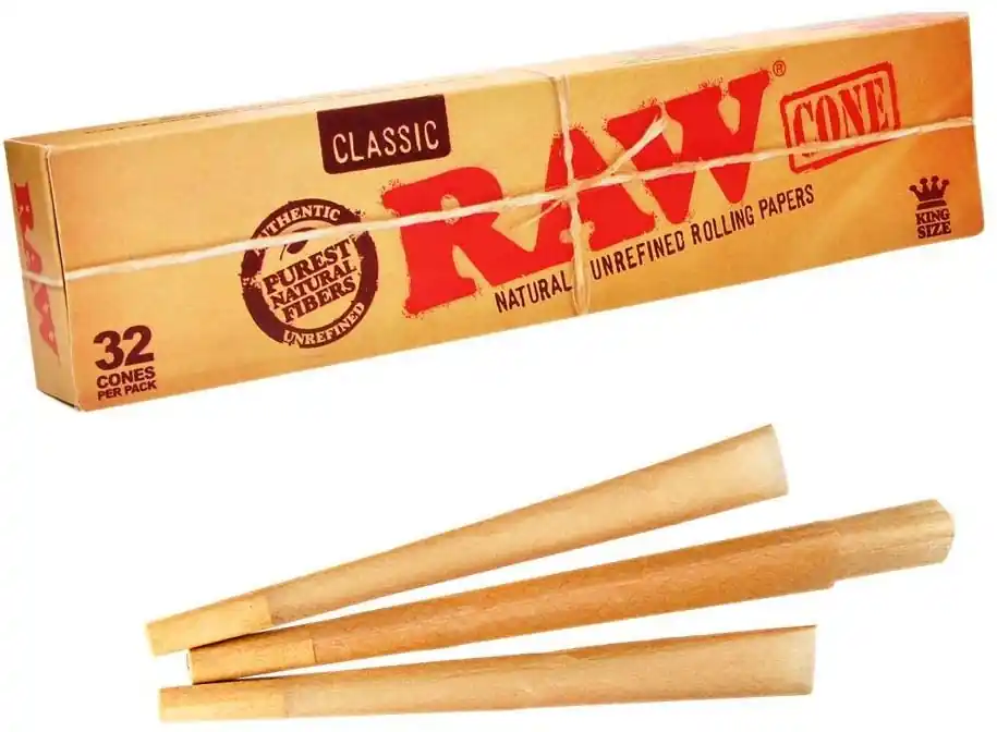 RAW Classic King Size Pre-Rolled Cones 32ct