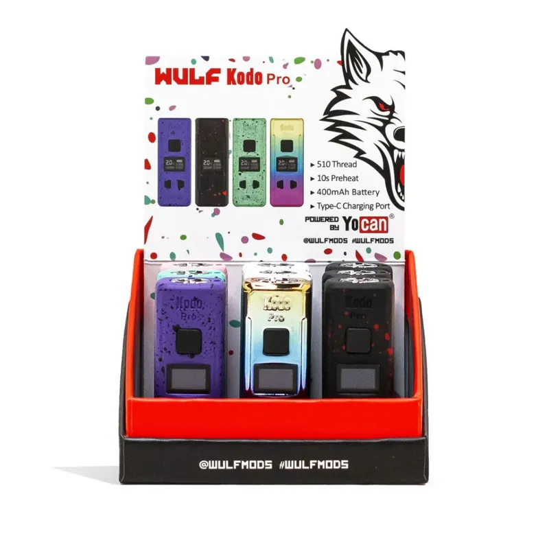 Wulf Mods Kodo Pro 400mAh Cart Battery – 9 Pack - Yocan