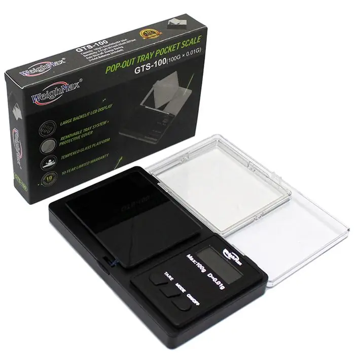 WeighMax GTS-100 Pocket Digital Scale – 100g x 0.01g Precision