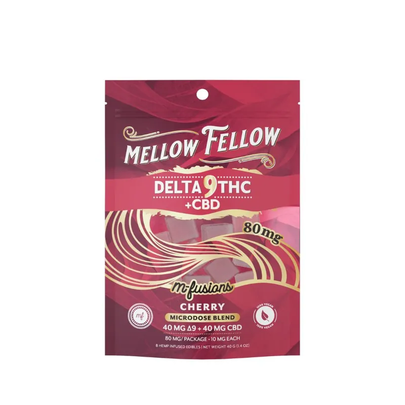 Mellow Fellow Microdose M-Fusions Edibles 80mg Delta-9 – Cherry