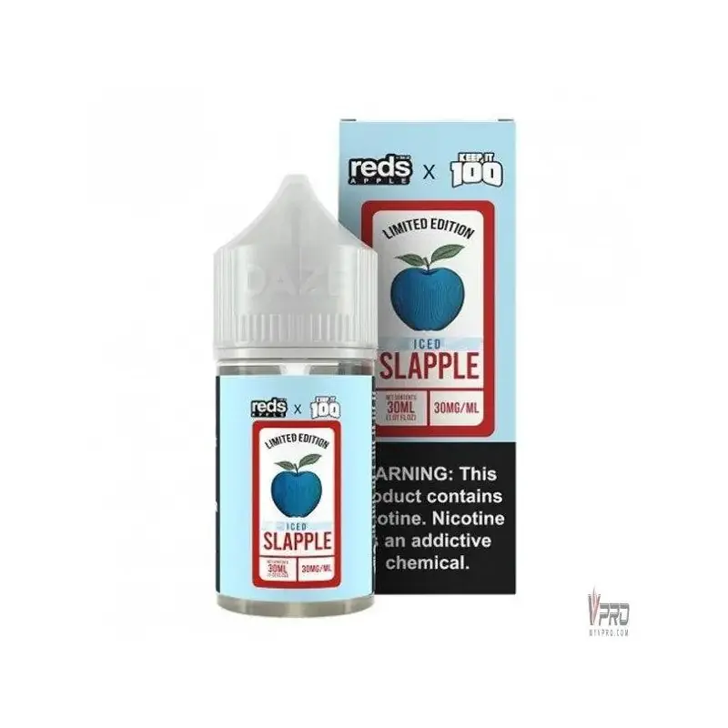 Iced Slapple - 7 Daze Reds x Keep It 100 Salt 30mL