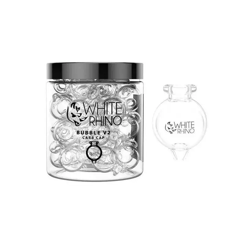 White Rhino Bubble V2 Glass Carb Cap