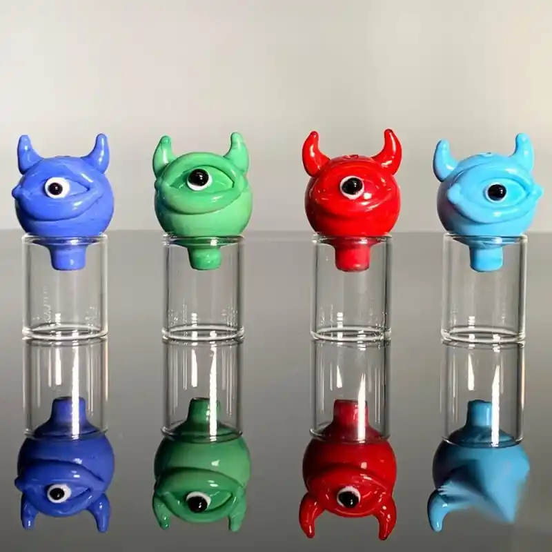 Painted Horned Cyclops Carb Cap - Glass