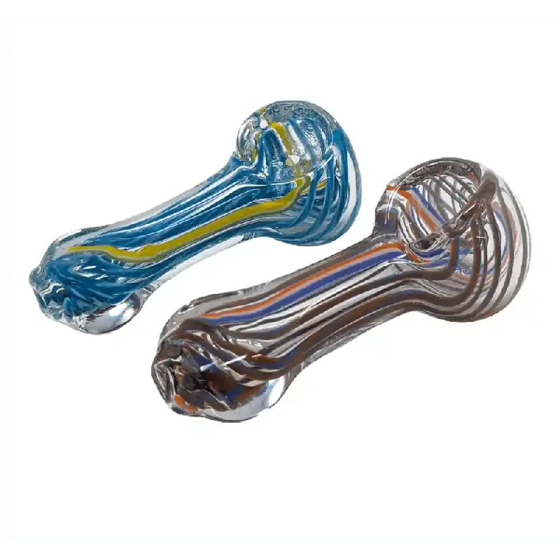 2.5" Line Art Spoon Flat Mouth Hand Pipe - Skygate