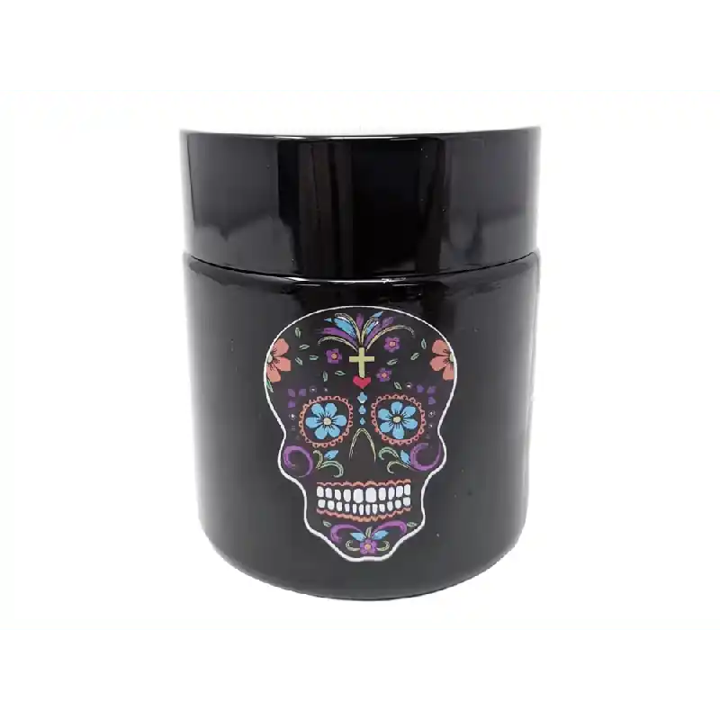 Skull Day Of The Dead Glass Jar - Skygate