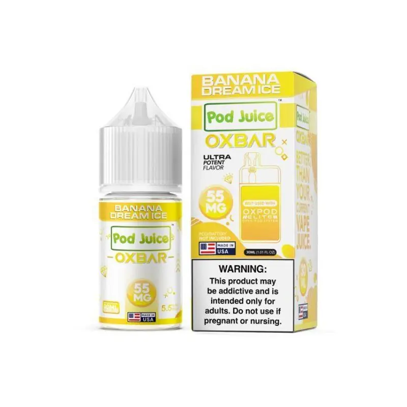Banana Dream Ice - Pod Juice x OXBAR Salt 30mL