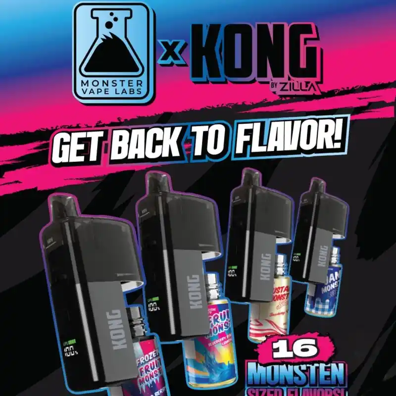 Kong by Zilla x Monster Vape Labs 50K Puffs Refillable Vape Device