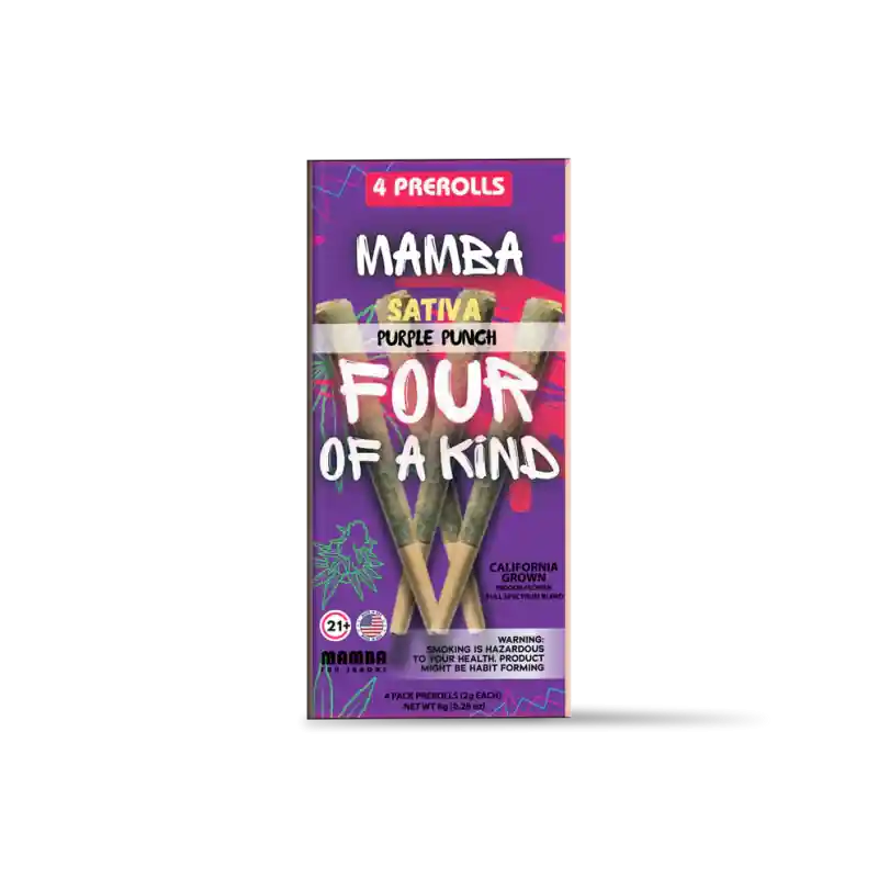 Mamba Four of a Kind Full Spectrum Blend 2GM Pre Rolls 4pk