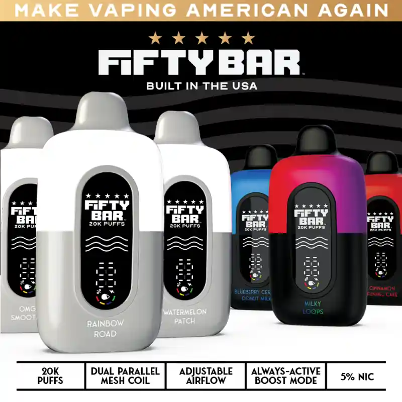 Fifty Bar 20K Disposable Vape 5%