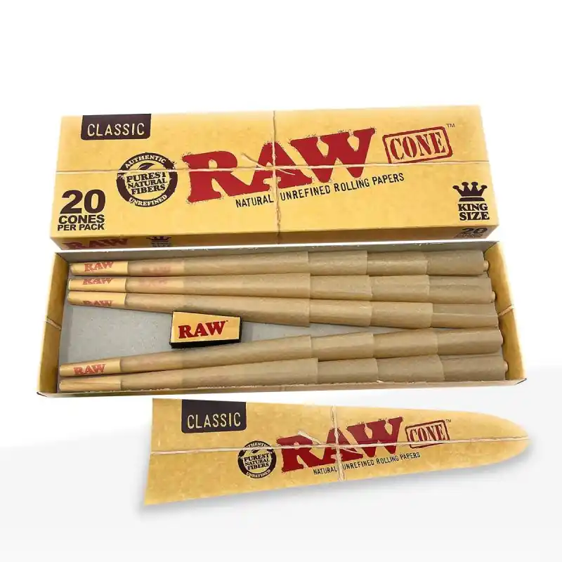 Raw King Size Pre-Rolled Cones