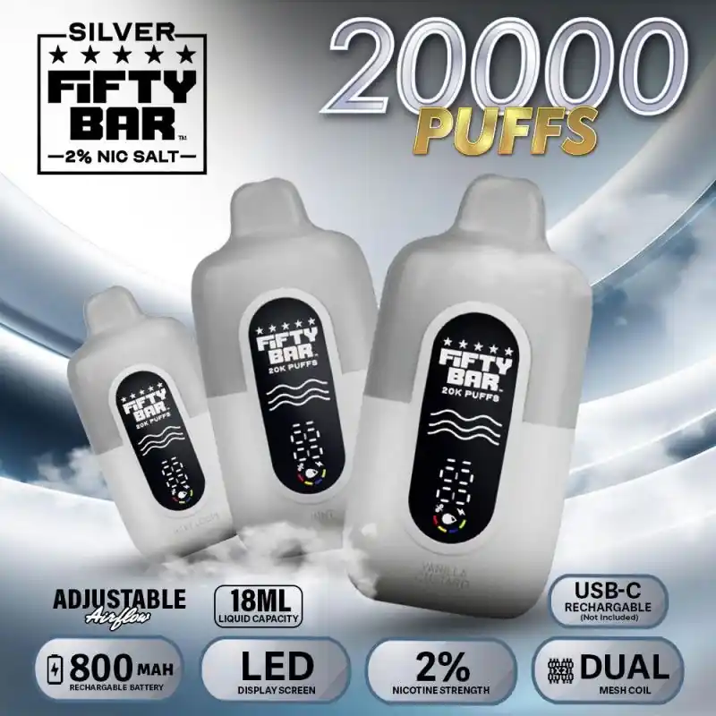 Fifty Bar 20K Disposable Vape 20mg/2%