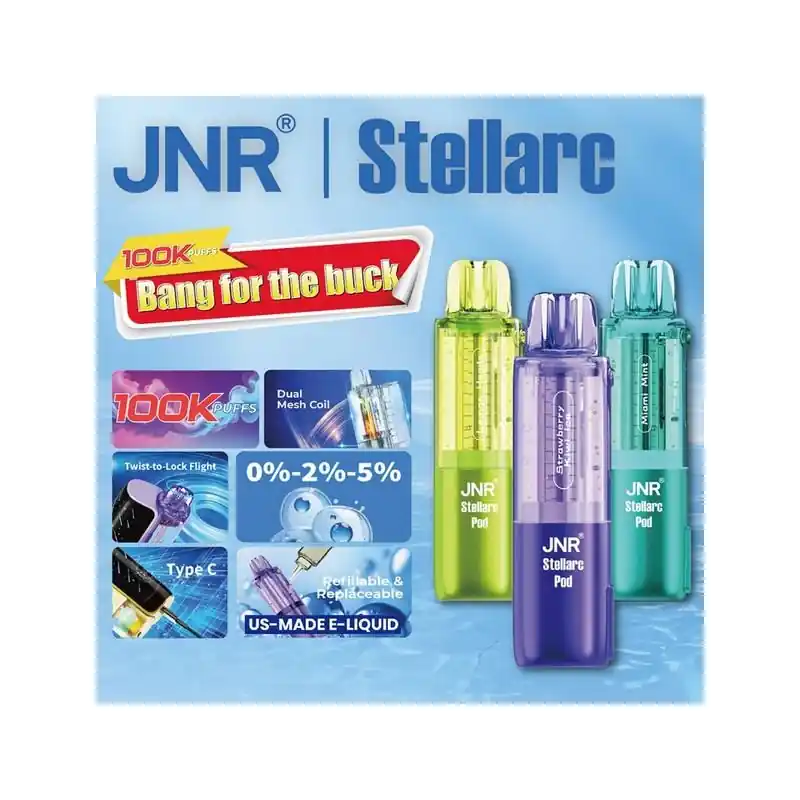 JNR Stellarc 100K Disposable Pod 5%