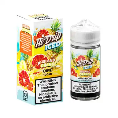 Iced Island Orange 100ml E-Juice | Hi Drip