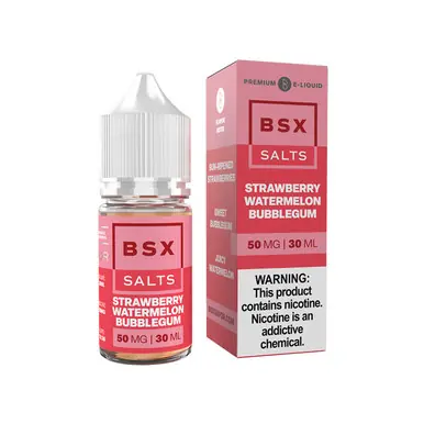 Strawberry Watermelon Bubblegum Salts 30ml E-Juice | BSX