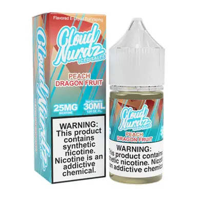 Salts Iced Peach Dragonfruit Synthetic Nicotine 30ml E-Juice | Cloud Nurdz