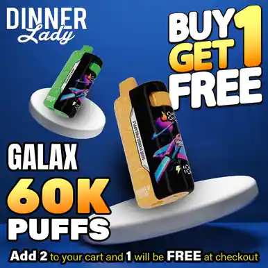 Dinner Lady Galax Disposable | 60K Puffs - Buy 1 Get 1 Free