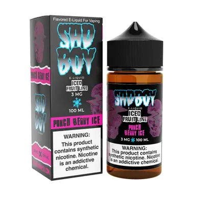 Iced FruitLine Punch Berry Ice Synthetic Nicotine 100ml E-Juice | SadBoy