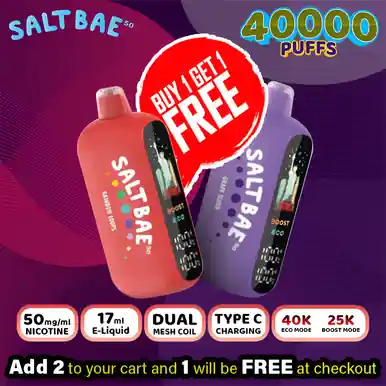 Salt Bae 50 Disposable | 40K Puffs - Buy 1 Get 1 Free