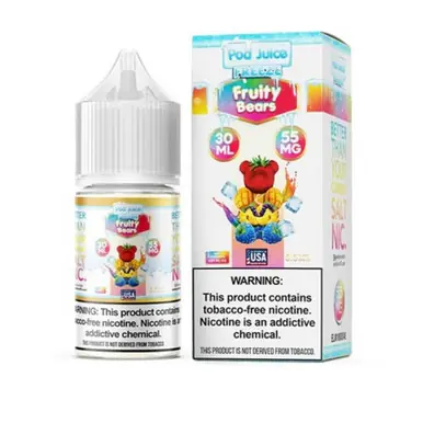 Salt Fruity Bears Freeze Tobacco Free Nicotine E-Juice 30ml | Pod Juice