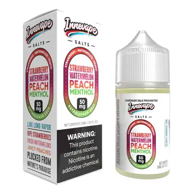 Strawberry Watermelon Peach Menthol Salts 30ml E-Juice | Innevape