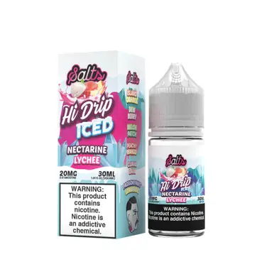 Salts Iced Nectarine Lychee 30ml E-Juice | Hi Drip