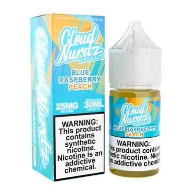 Salts Iced Peach Blue Razz Synthetic Nicotine 30ml E-Juice | Cloud Nurdz