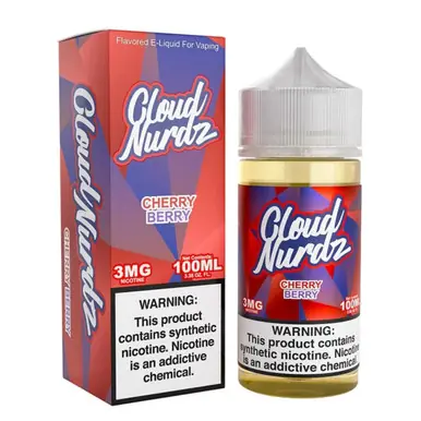 Cherry Berry Synthetic Nicotine 100ml E-Juice | Cloud Nurdz