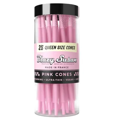 BLAZY SUSAN QUEEN SIZE CONES PINK JAR | 25 COUNT