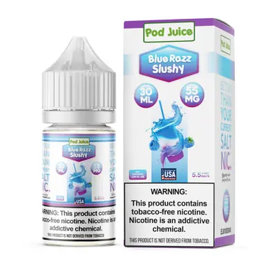 Salt Blue Razz Slushy Tobacco Free Nicotine E-Juice 30ml | Pod Juice