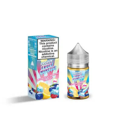 Frozen Fruit Blue Raspberry Lemon Ice Salt 30ml E-Juice | Jam Monster