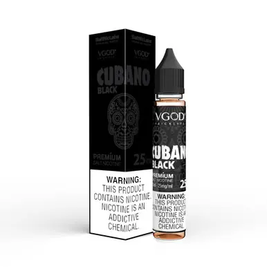 Cubano Black SaltNic 30ml Salt E-Juice | VGOD