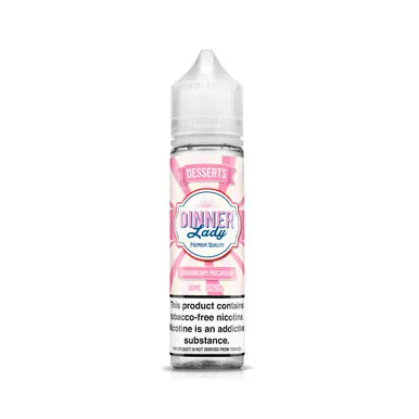 Strawberry Macaroon Tobacco Free Nicotine 60ml E-Juice | Dinner Lady