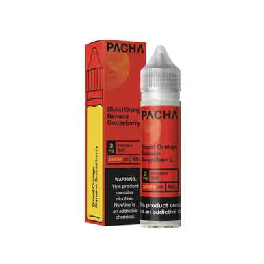 Blood Orange Banana Gooseberry Synthetic Nicotine 60ml E-Juice | Pacha