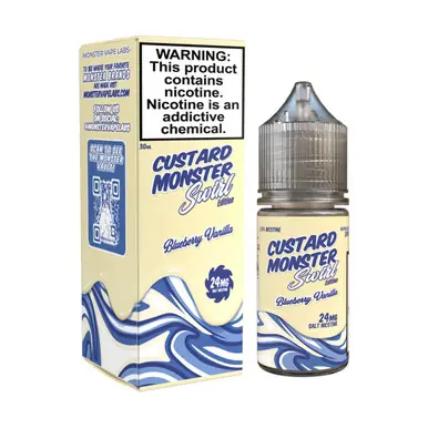 Swirl Edition Blueberry Vanilla Salt 30ml E-Juice | Custard Monster