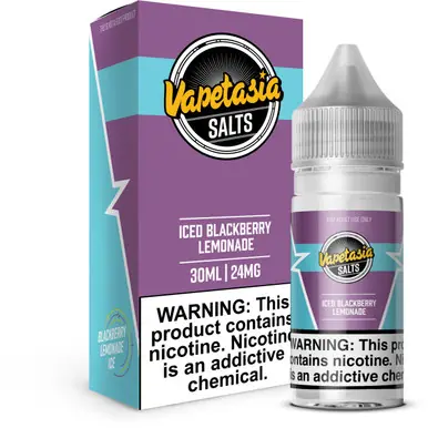 Salts Iced Blackberry Lemonade 30ml E-Juice | Vapetasia